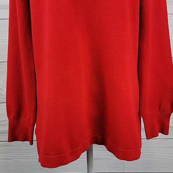 French Connection Mars red cowel neck tunic sweater Size L - Picture 3 of 10